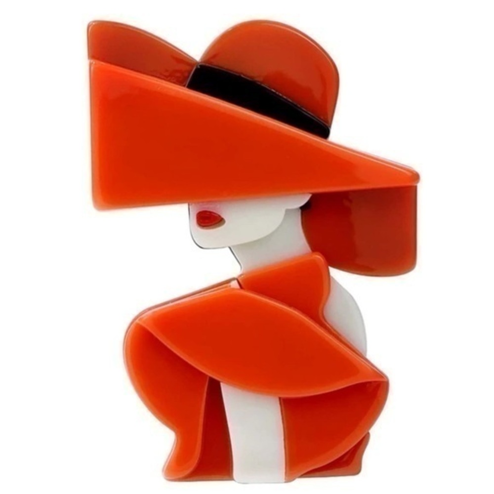 Women’s : Red Classic Lady Brooch | NWT